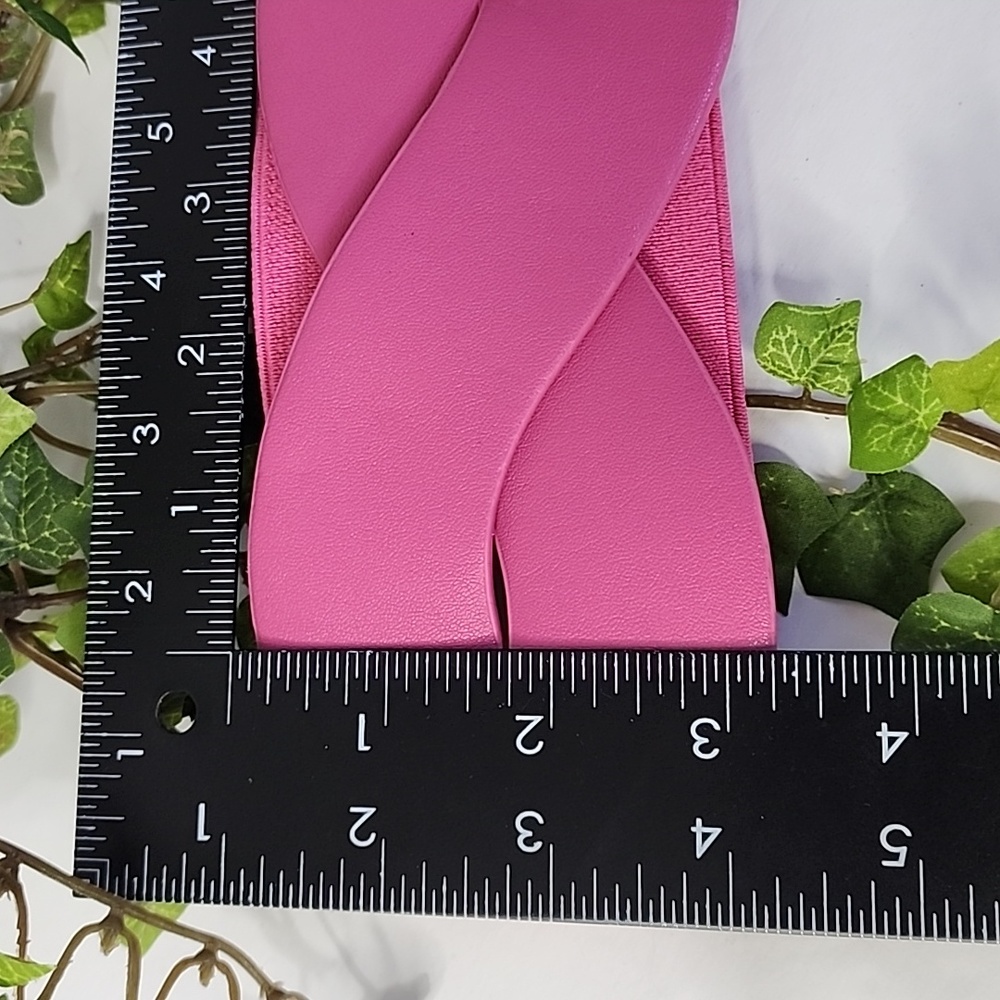 Barbie Hot Pink Wide Stretch Belt New - Picture 7 of 7